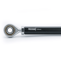 Track Rod Hexagonal 8mm Aluminium & Rose Joints - Precision - 